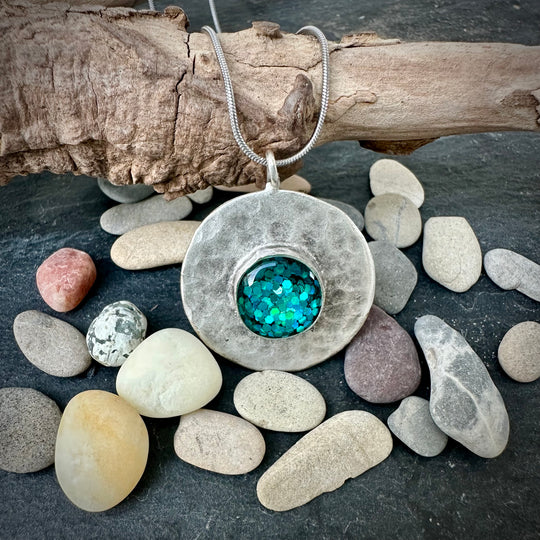 Meeresleuchten Halskette "Athena"