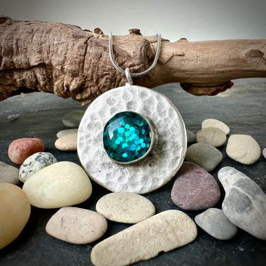 Meeresleuchten Halskette "Athena"