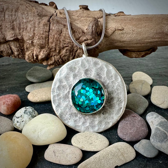 Meeresleuchten Halskette "Athena"