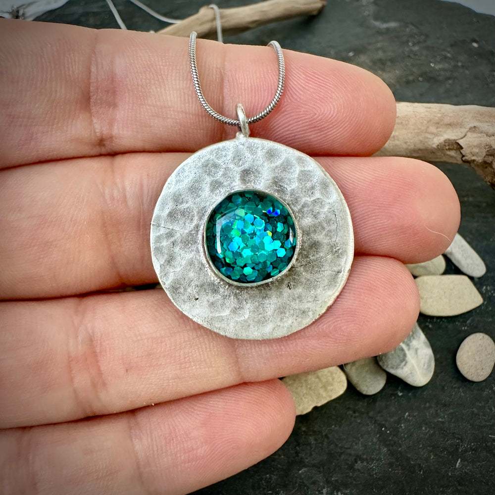 Meeresleuchten Halskette "Athena"