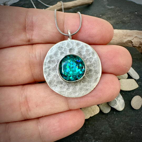 Meeresleuchten Halskette "Athena"