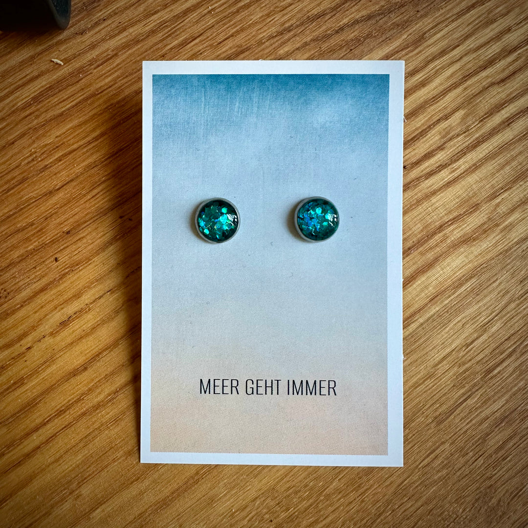 Meeresleuchten Ohrstecker groß