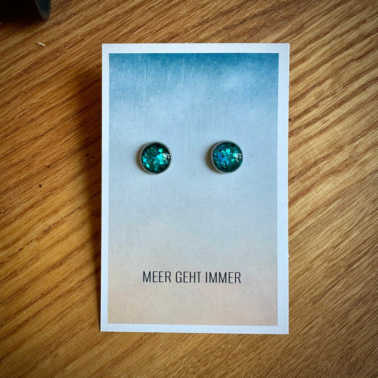 Meeresleuchten Ohrstecker groß