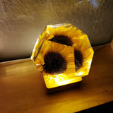 Echte Sonnenblumen-Lampe